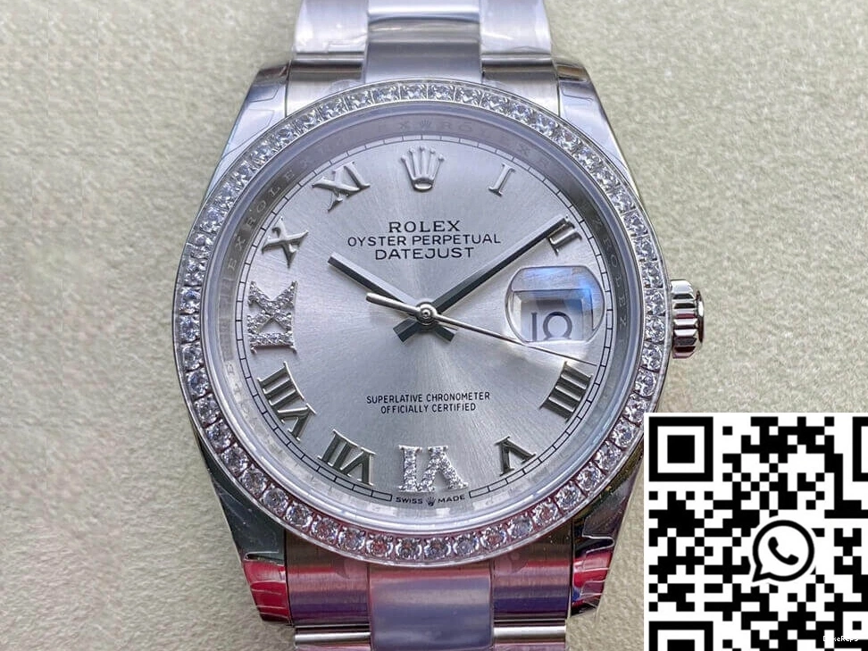 EW M126284RBR-0022 Rolex Factory Diamond-set Datejust Bezel 0214